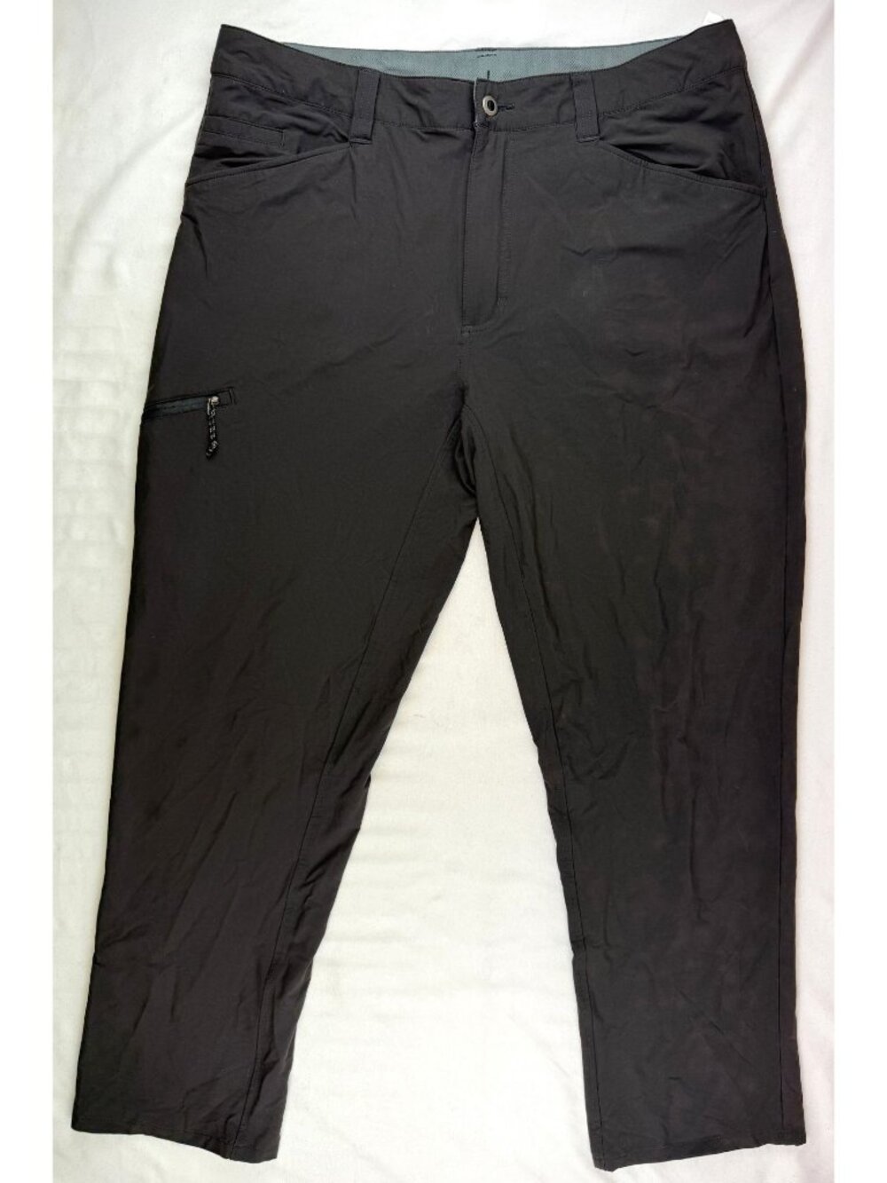 Patagonia Men's Rock Craft Nylon Blend Pants in Black Hiking Outdoor Size 38